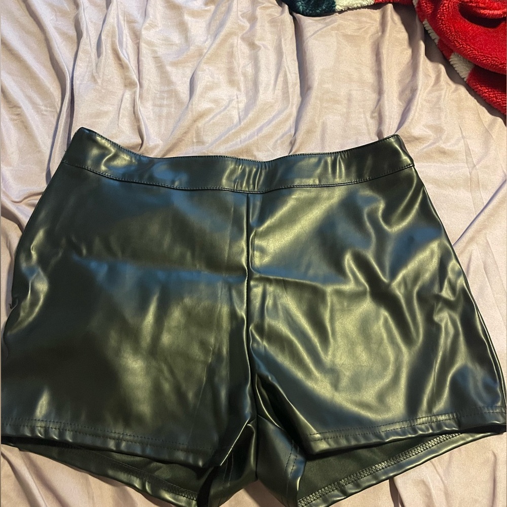 Pleather shorts